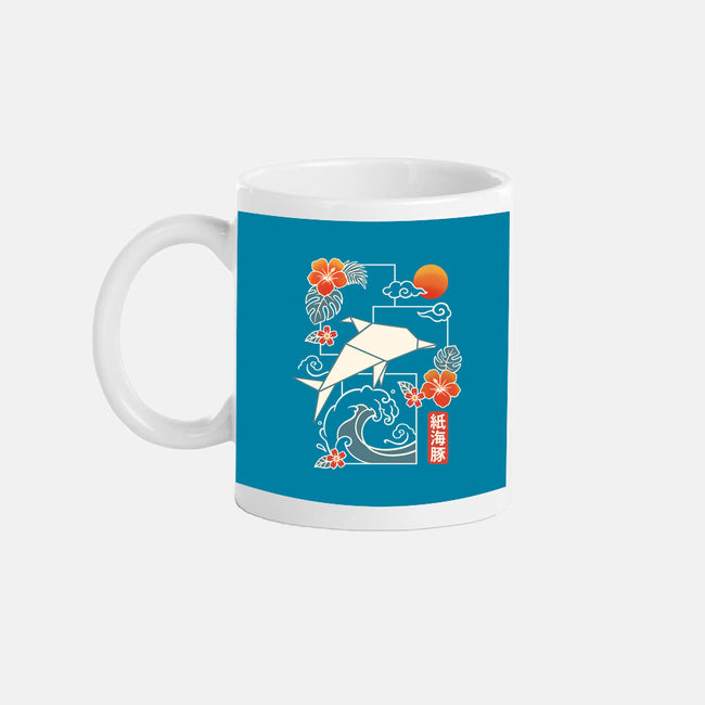 Origami Dolphin-None-Mug-Drinkware-NemiMakeit