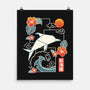 Origami Dolphin-None-Matte-Poster-NemiMakeit