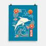 Origami Dolphin-None-Matte-Poster-NemiMakeit