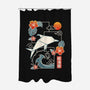 Origami Dolphin-None-Polyester-Shower Curtain-NemiMakeit