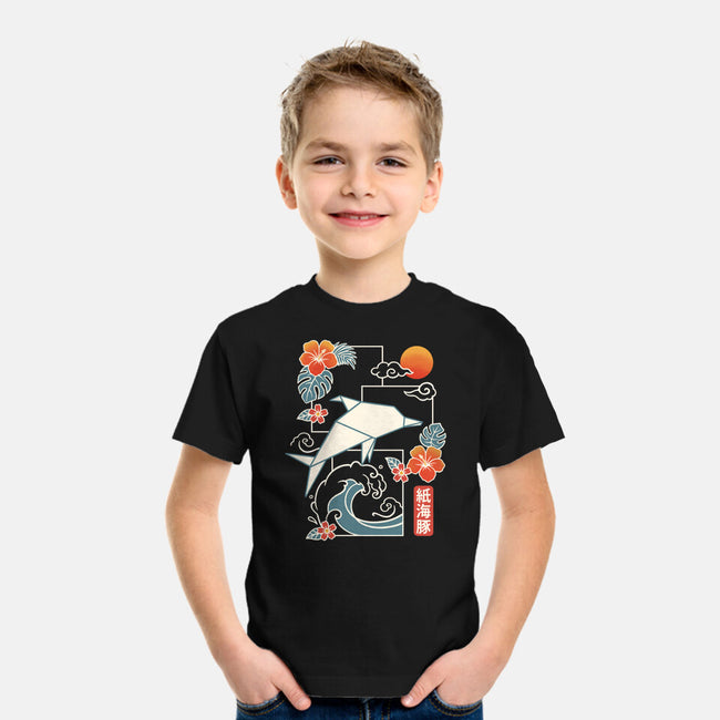 Origami Dolphin-Youth-Basic-Tee-NemiMakeit