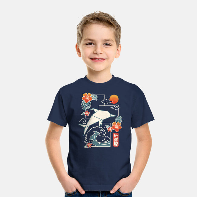 Origami Dolphin-Youth-Basic-Tee-NemiMakeit