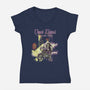 Chaos Reigns-Womens-V-Neck-Tee-Betmac