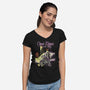 Chaos Reigns-Womens-V-Neck-Tee-Betmac