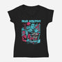 Two Police Officers-Womens-V-Neck-Tee-Diego Gurgell