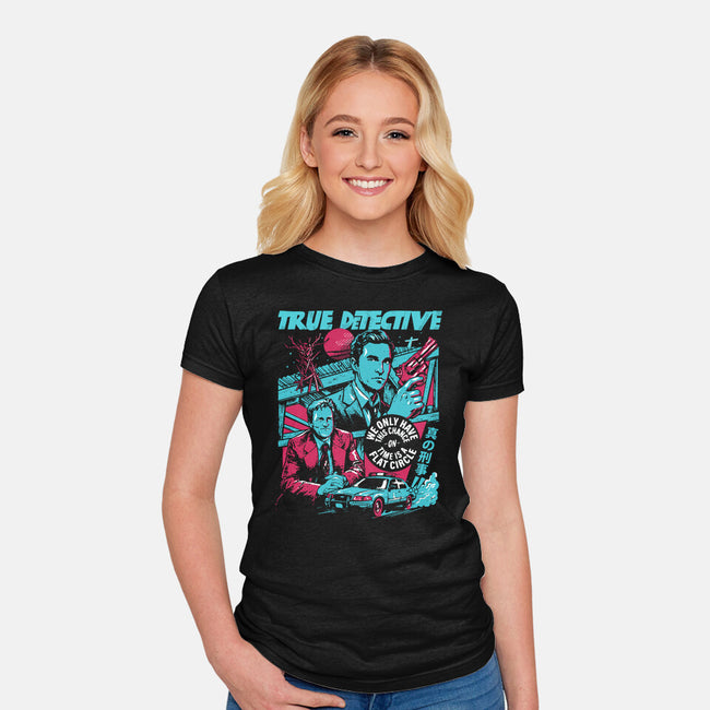 Two Police Officers-Womens-Fitted-Tee-Diego Gurgell