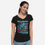 Two Police Officers-Womens-V-Neck-Tee-Diego Gurgell