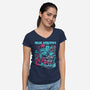 Two Police Officers-Womens-V-Neck-Tee-Diego Gurgell