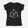 Celtic Kitten-Womens-V-Neck-Tee-Vallina84