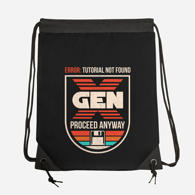 Gen X No Tutorial Needed-None-Drawstring-Bag-sachpica
