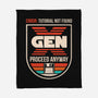 Gen X No Tutorial Needed-None-Fleece-Blanket-sachpica