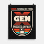 Gen X No Tutorial Needed-None-Matte-Poster-sachpica