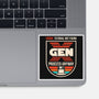 Gen X No Tutorial Needed-None-Glossy-Sticker-sachpica