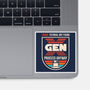 Gen X No Tutorial Needed-None-Glossy-Sticker-sachpica
