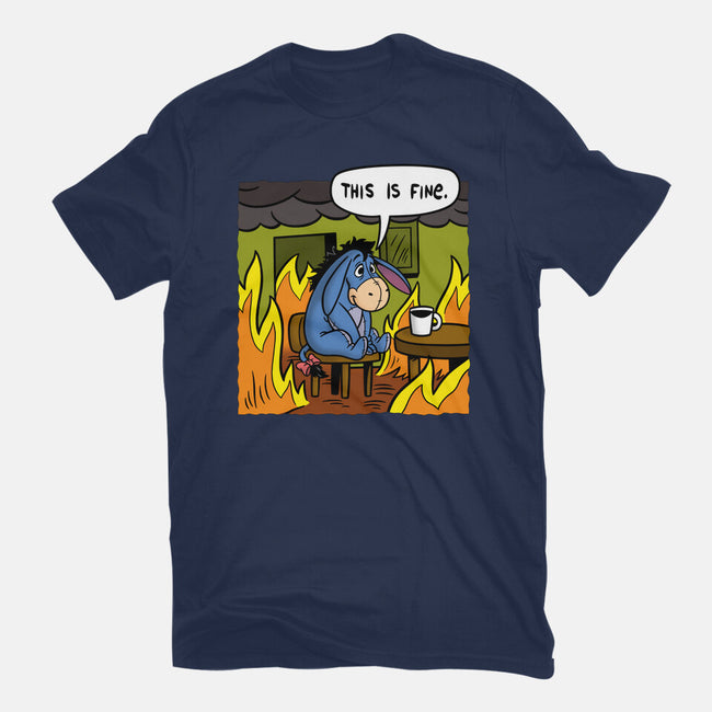 Stuffed Donkey Is Fine-Mens-Basic-Tee-Barbadifuoco