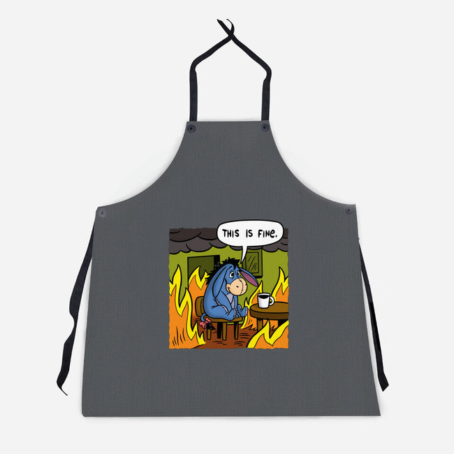 Stuffed Donkey Is Fine-Unisex-Kitchen-Apron-Barbadifuoco