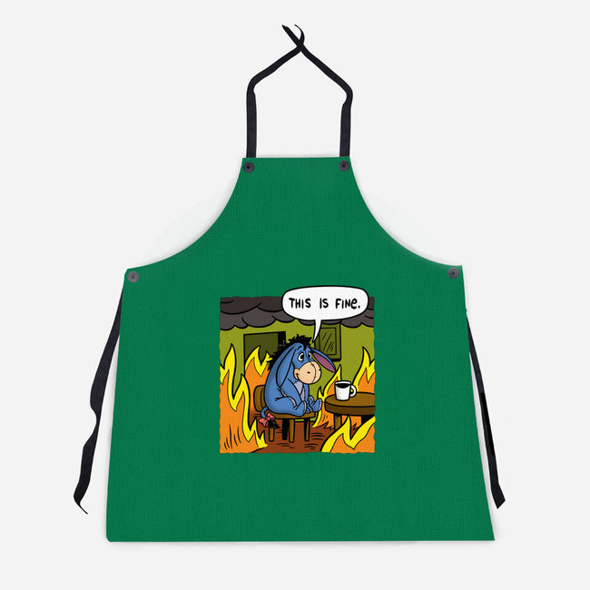 Stuffed Donkey Is Fine-Unisex-Kitchen-Apron-Barbadifuoco
