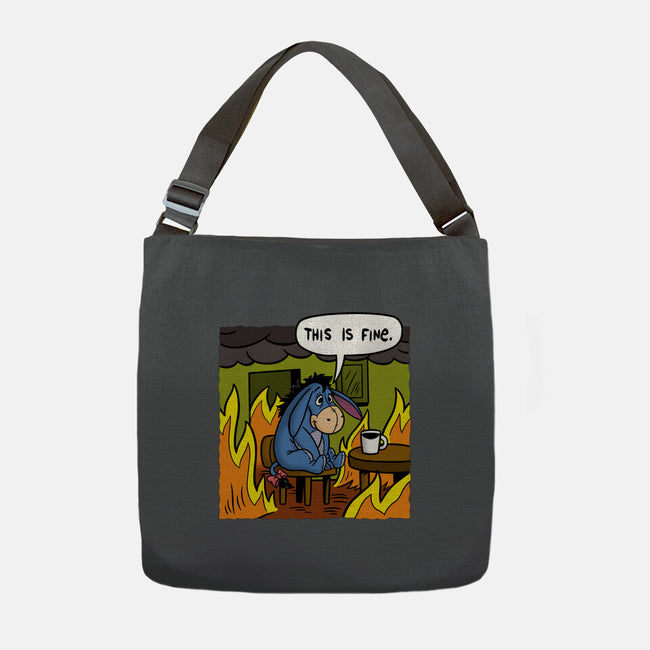 Stuffed Donkey Is Fine-None-Adjustable Tote-Bag-Barbadifuoco