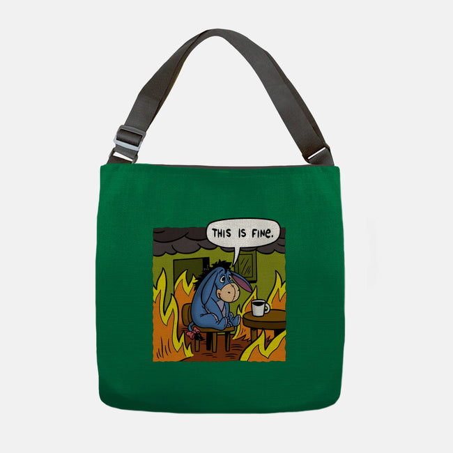 Stuffed Donkey Is Fine-None-Adjustable Tote-Bag-Barbadifuoco