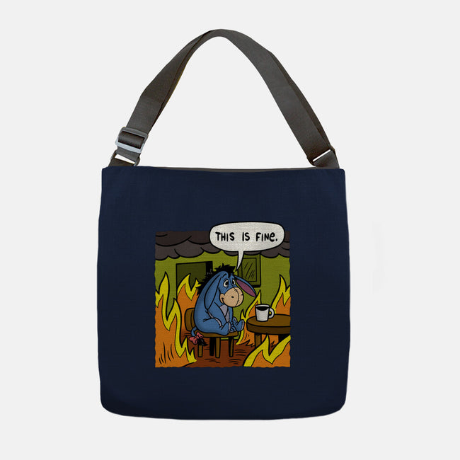 Stuffed Donkey Is Fine-None-Adjustable Tote-Bag-Barbadifuoco