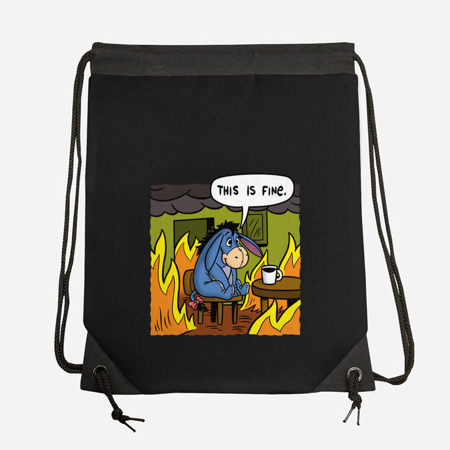 Stuffed Donkey Is Fine-None-Drawstring-Bag-Barbadifuoco