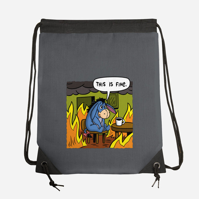 Stuffed Donkey Is Fine-None-Drawstring-Bag-Barbadifuoco