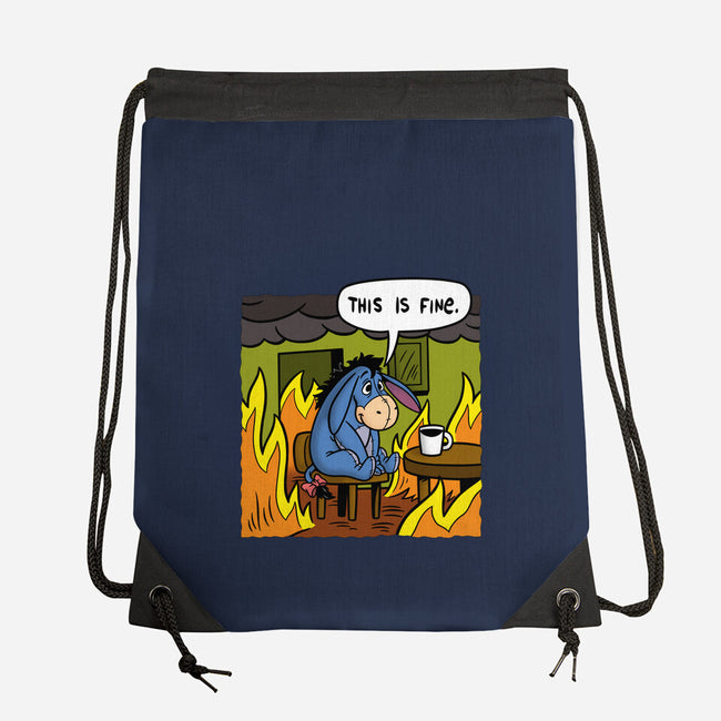 Stuffed Donkey Is Fine-None-Drawstring-Bag-Barbadifuoco