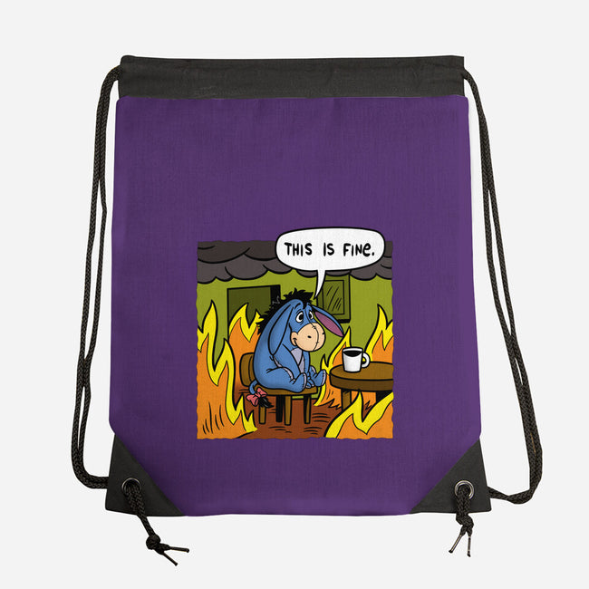 Stuffed Donkey Is Fine-None-Drawstring-Bag-Barbadifuoco