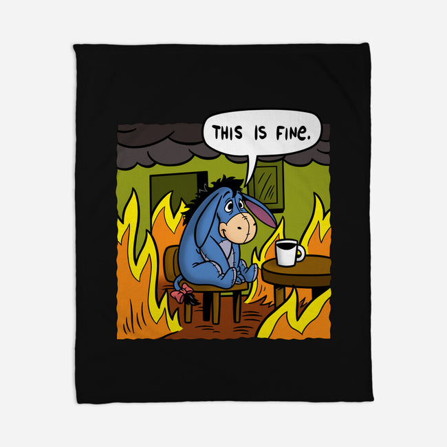 Stuffed Donkey Is Fine-None-Fleece-Blanket-Barbadifuoco