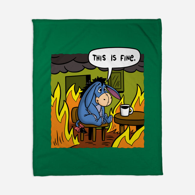 Stuffed Donkey Is Fine-None-Fleece-Blanket-Barbadifuoco