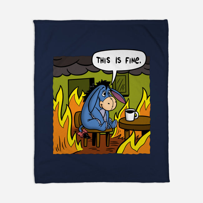 Stuffed Donkey Is Fine-None-Fleece-Blanket-Barbadifuoco