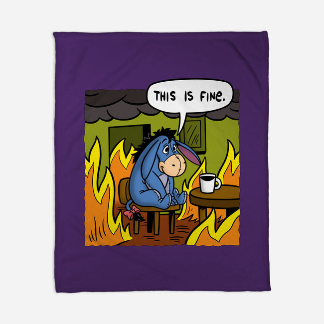 Stuffed Donkey Is Fine-None-Fleece-Blanket-Barbadifuoco
