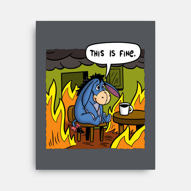 Stuffed Donkey Is Fine-None-Stretched-Canvas-Barbadifuoco