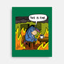 Stuffed Donkey Is Fine-None-Stretched-Canvas-Barbadifuoco