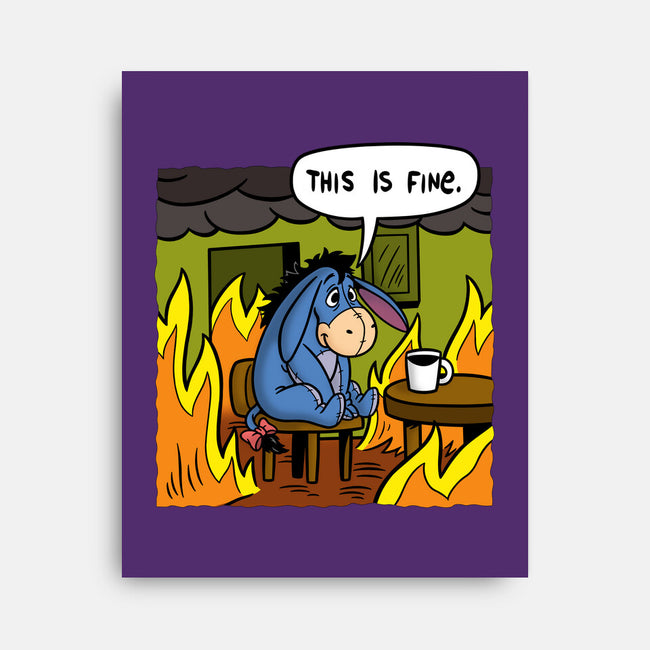 Stuffed Donkey Is Fine-None-Stretched-Canvas-Barbadifuoco