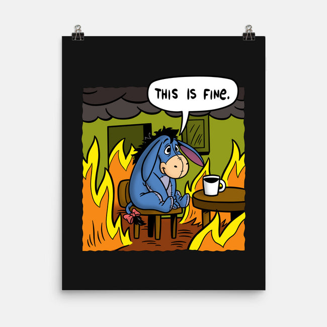 Stuffed Donkey Is Fine-None-Matte-Poster-Barbadifuoco