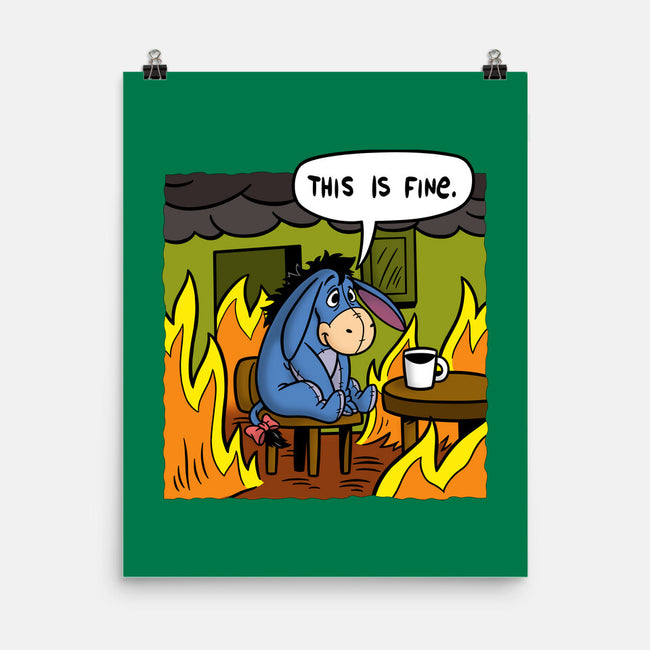Stuffed Donkey Is Fine-None-Matte-Poster-Barbadifuoco