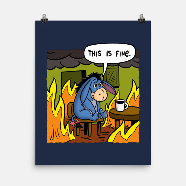 Stuffed Donkey Is Fine-None-Matte-Poster-Barbadifuoco