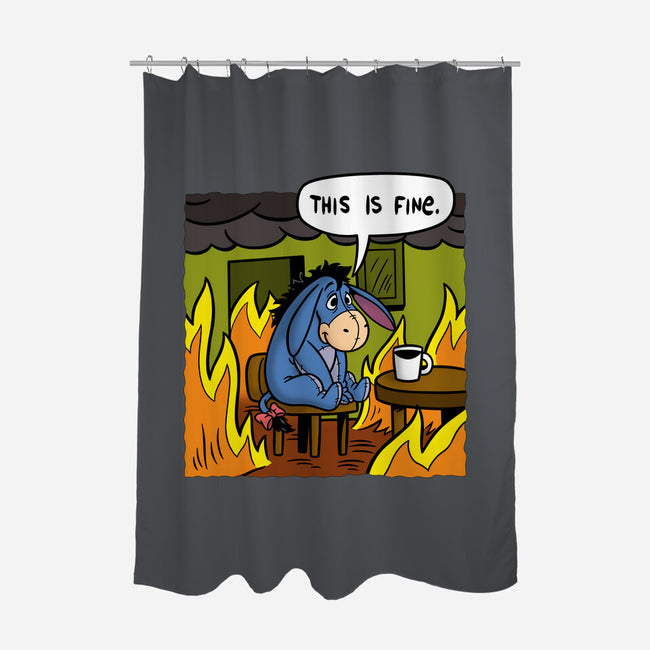 Stuffed Donkey Is Fine-None-Polyester-Shower Curtain-Barbadifuoco