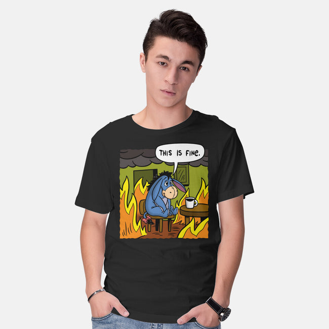 Stuffed Donkey Is Fine-Mens-Basic-Tee-Barbadifuoco