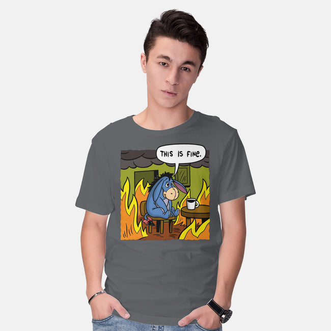 Stuffed Donkey Is Fine-Mens-Basic-Tee-Barbadifuoco