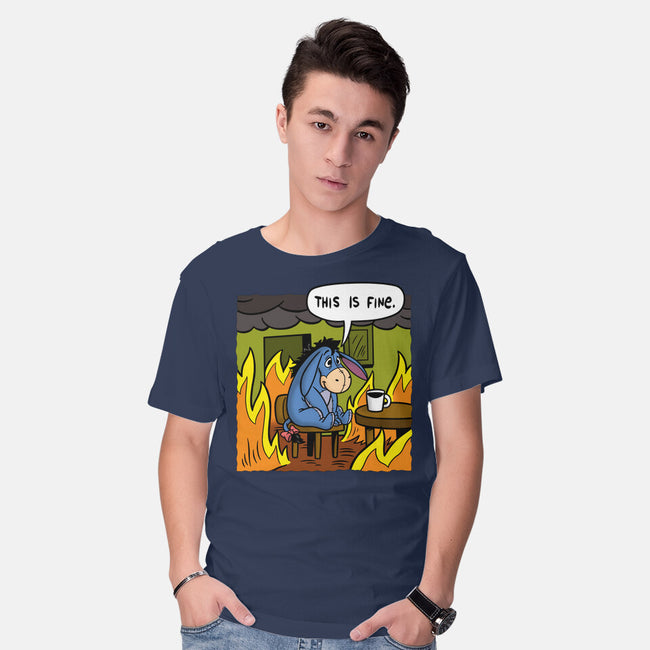 Stuffed Donkey Is Fine-Mens-Basic-Tee-Barbadifuoco