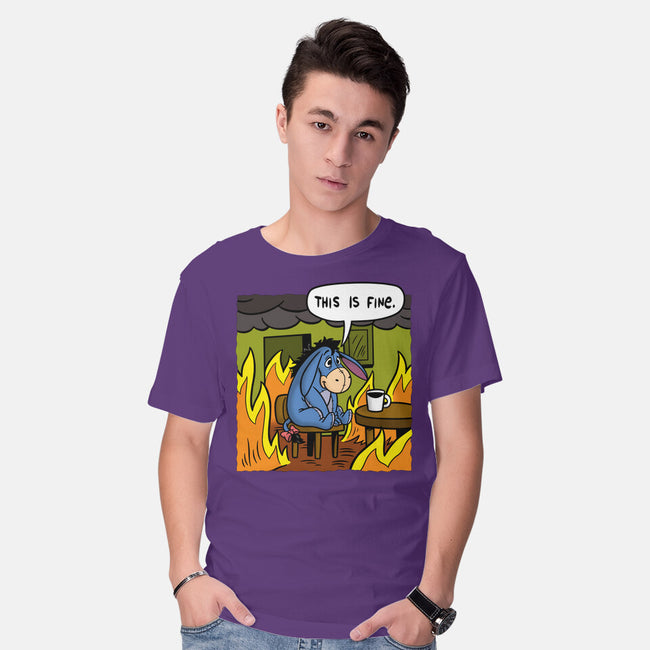 Stuffed Donkey Is Fine-Mens-Basic-Tee-Barbadifuoco