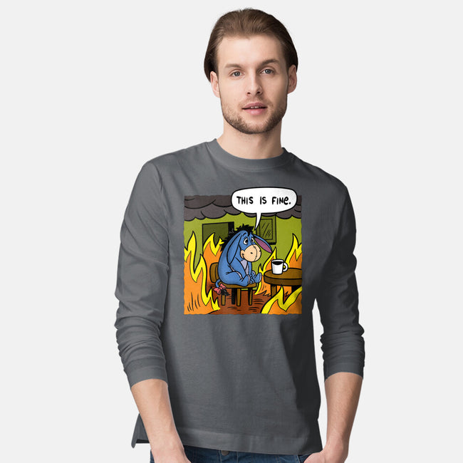 Stuffed Donkey Is Fine-Mens-Long Sleeved-Tee-Barbadifuoco