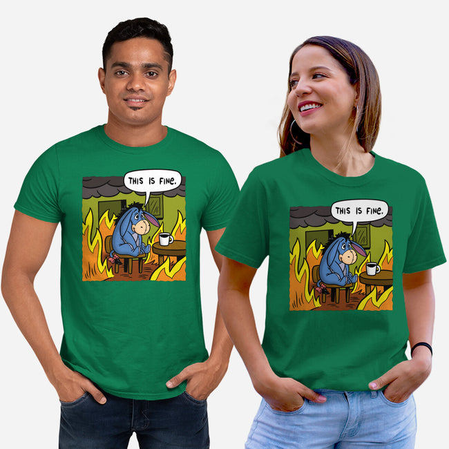 Stuffed Donkey Is Fine-Unisex-Basic-Tee-Barbadifuoco