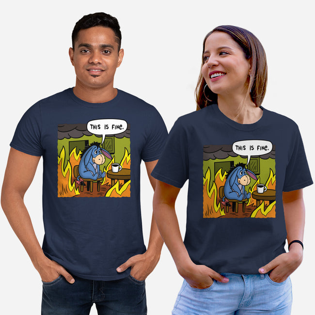 Stuffed Donkey Is Fine-Unisex-Basic-Tee-Barbadifuoco