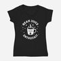 Bean Juice Enthusiast-Womens-V-Neck-Tee-erion_designs