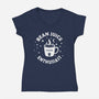 Bean Juice Enthusiast-Womens-V-Neck-Tee-erion_designs