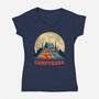 Campy-bara-Womens-V-Neck-Tee-erion_designs