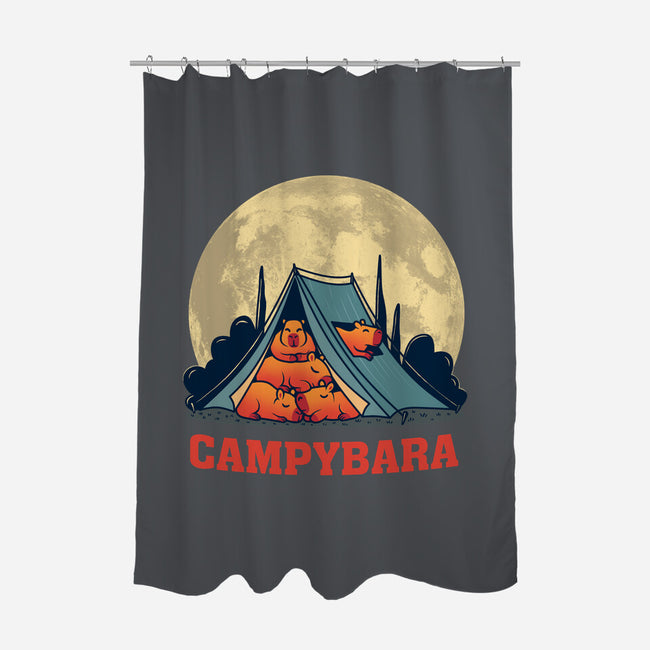 Campy-bara-None-Polyester-Shower Curtain-erion_designs